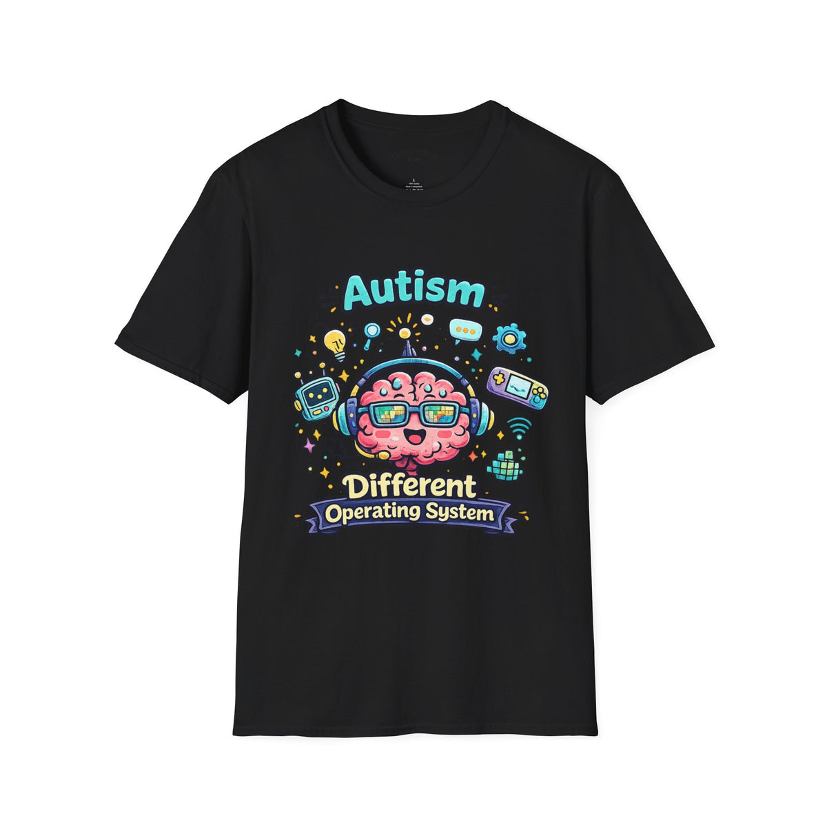 Autism 'Different Operating System' T-Shirt — Cute Brain Tech Design