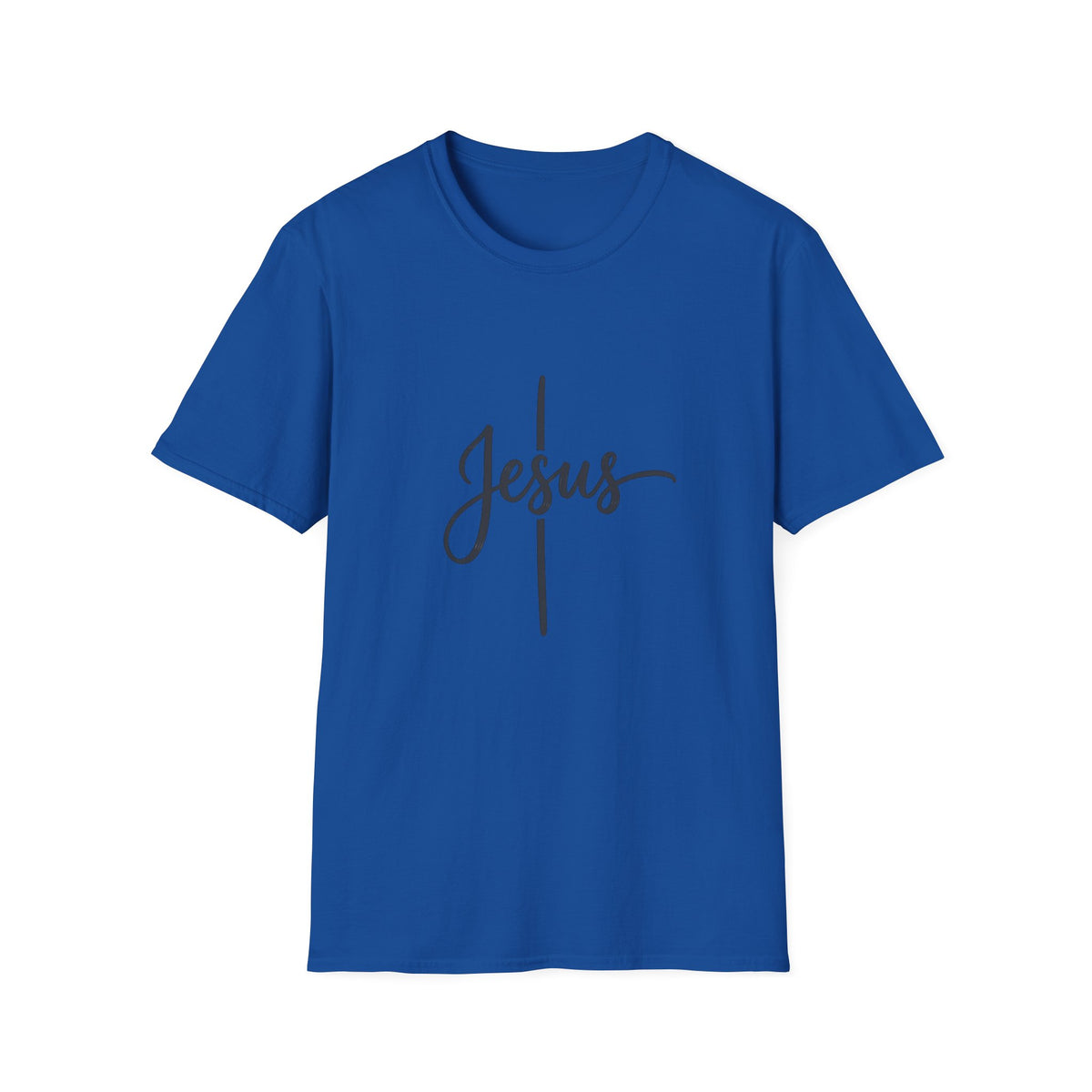 Jesus Script Cross T-Shirt — Faith Christian Tee