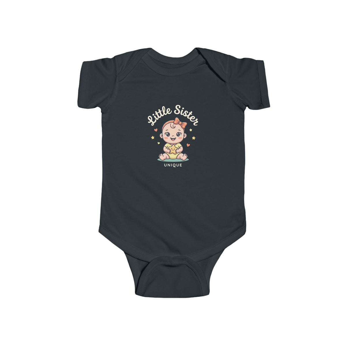 Cute Star Baby Bodysuit — Kawaii Sitting Infant Onesie