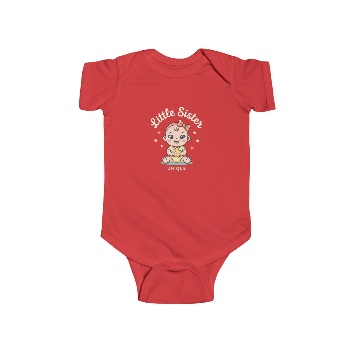 Cute Star Baby Bodysuit — Kawaii Sitting Infant Onesie