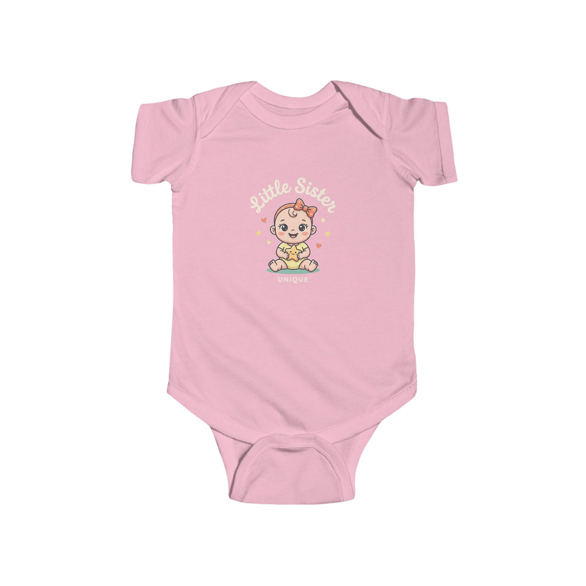 Cute Star Baby Bodysuit — Kawaii Sitting Infant Onesie