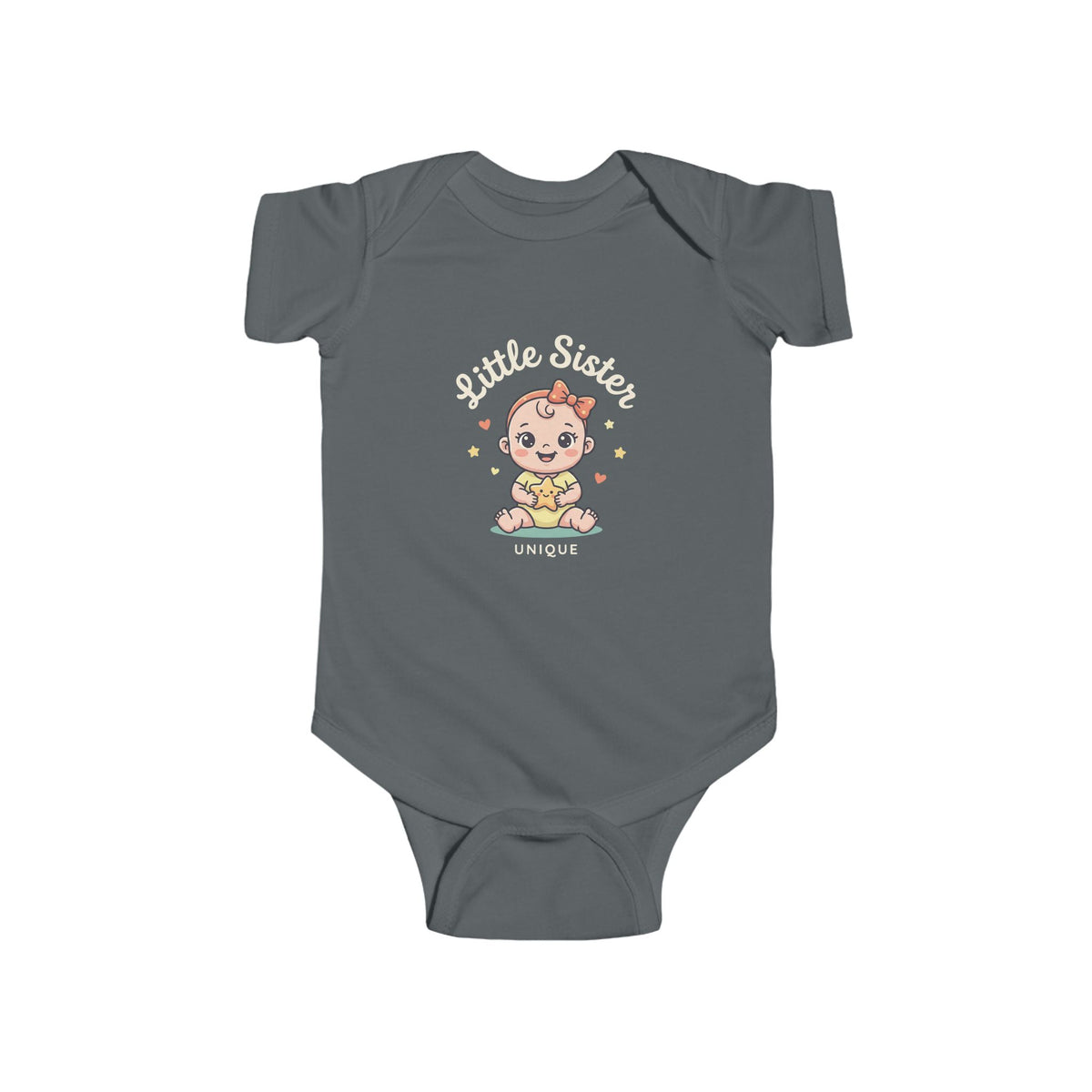 Cute Baby Bodysuit — Cartoon Baby Girl Graphic Infant Onesie