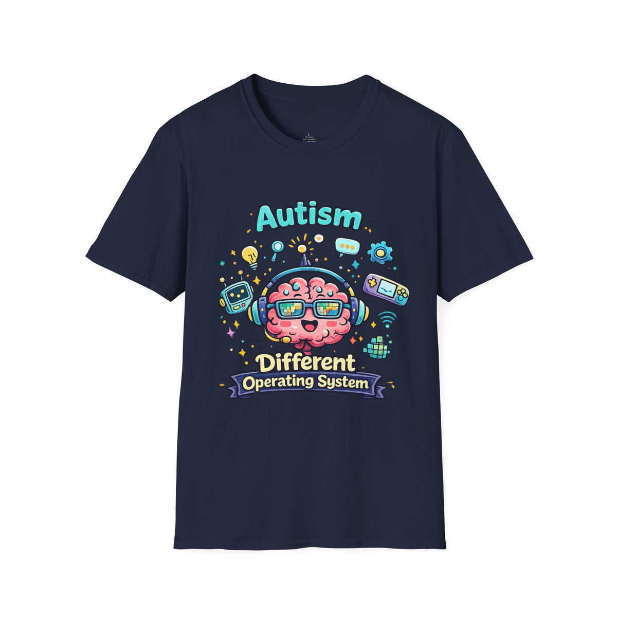 Autism 'Different Operating System' T-Shirt — Cute Brain Tech Design