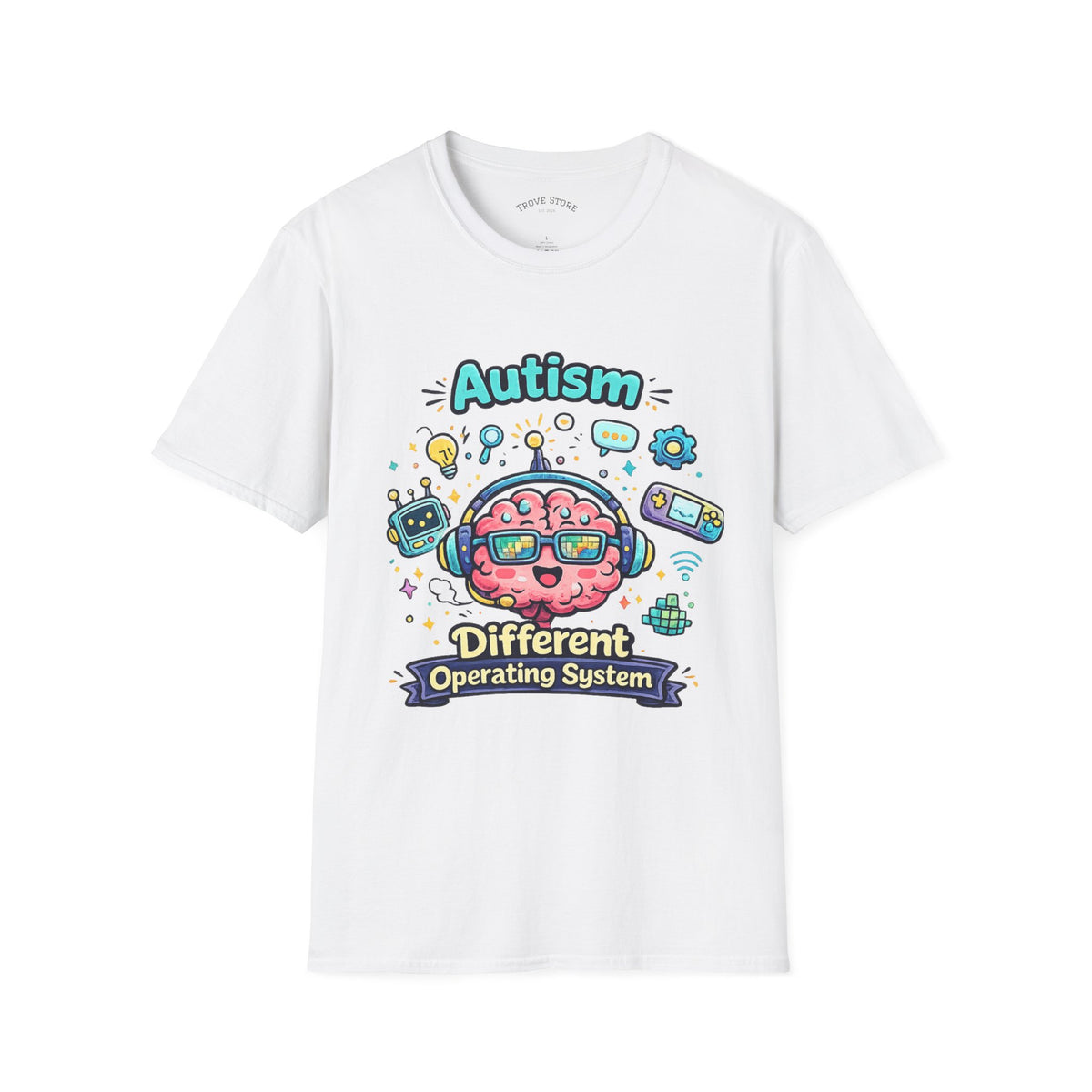 Autism 'Different Operating System' T-Shirt — Cute Brain Tech Design