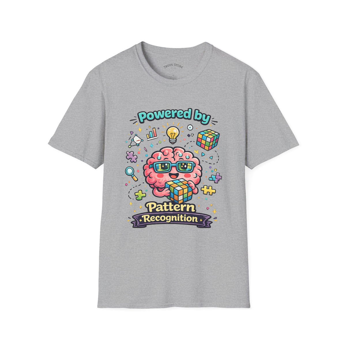 Pattern Recognition T-Shirt — "Autism Awareness" Brain Graphic Tee