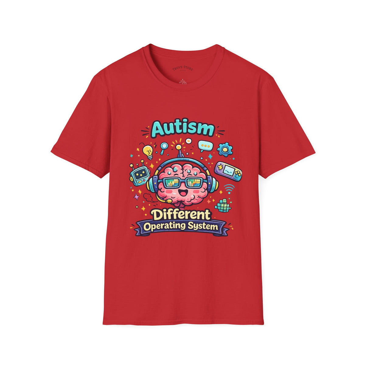 Autism 'Different Operating System' T-Shirt — Cute Brain Tech Design